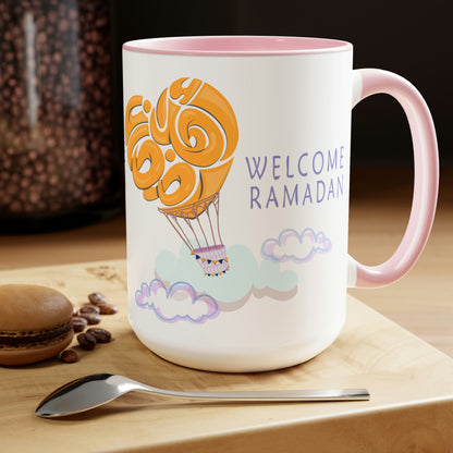 Ramadan Kareem - Two-Tone Coffee Mugs, 15oz