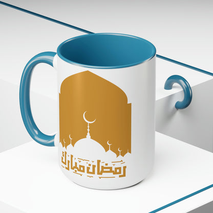 Ramadan Kareem - Two-Tone Coffee Mugs, 15oz