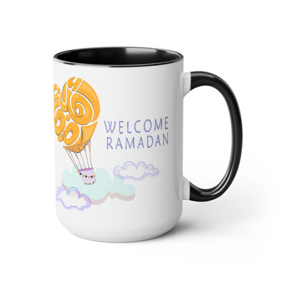 Ramadan Kareem - Two-Tone Coffee Mugs, 15oz