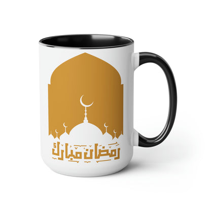 Ramadan Kareem - Two-Tone Coffee Mugs, 15oz