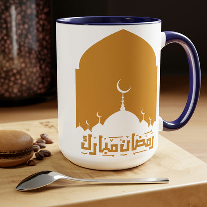 Ramadan Kareem - Two-Tone Coffee Mugs, 15oz