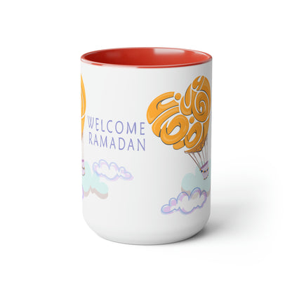 Ramadan Kareem - Two-Tone Coffee Mugs, 15oz