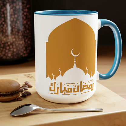 Ramadan Kareem - Two-Tone Coffee Mugs, 15oz