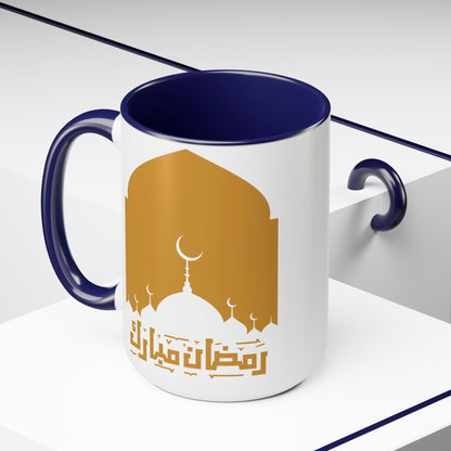 Ramadan Kareem - Two-Tone Coffee Mugs, 15oz