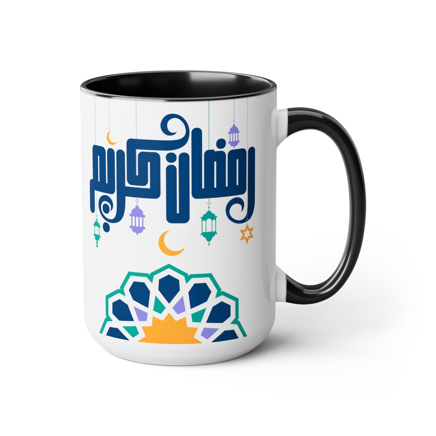 Ramadan Kareem - Two-Tone Coffee Mugs, 15oz