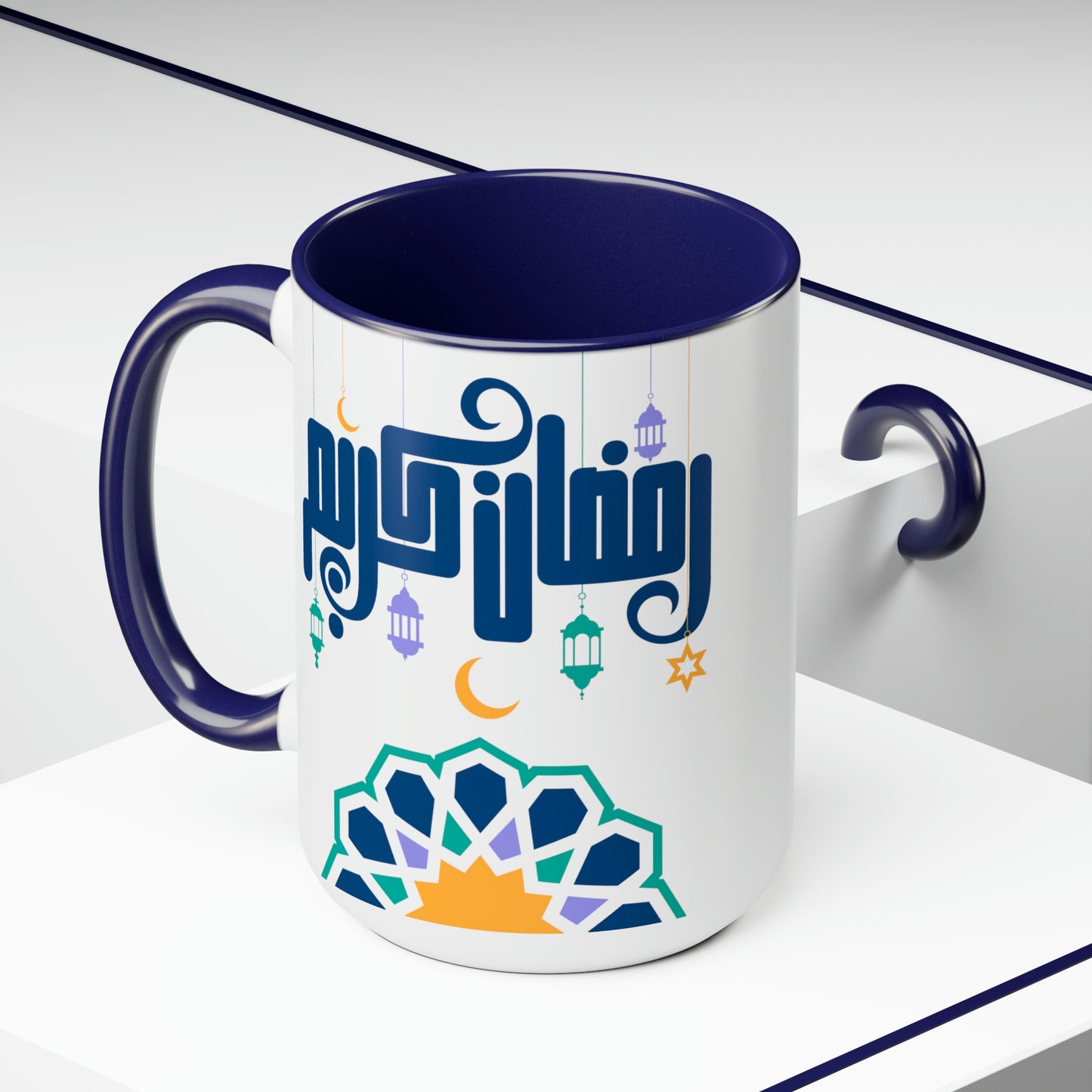 Ramadan Kareem - Two-Tone Coffee Mugs, 15oz