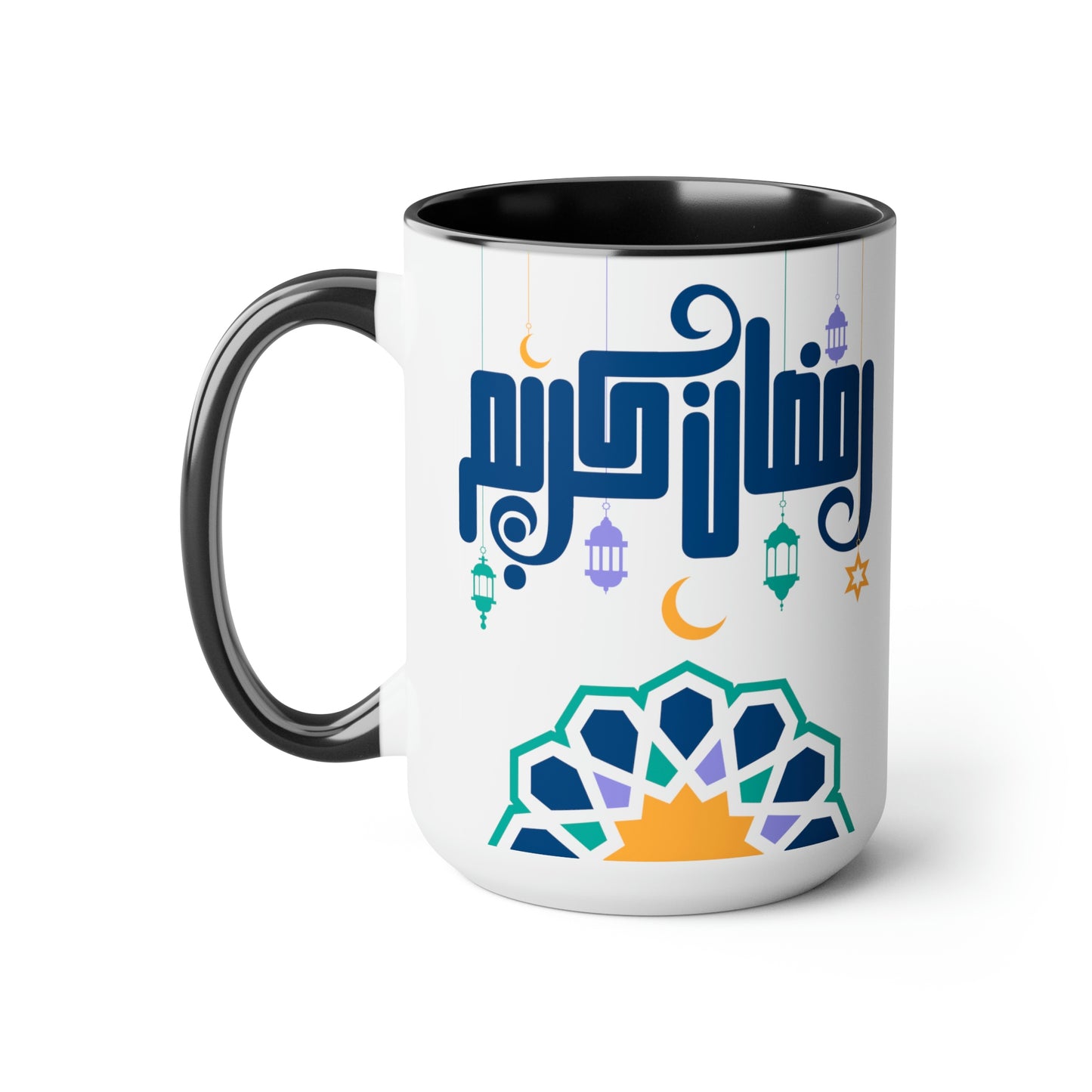 Ramadan Kareem - Two-Tone Coffee Mugs, 15oz