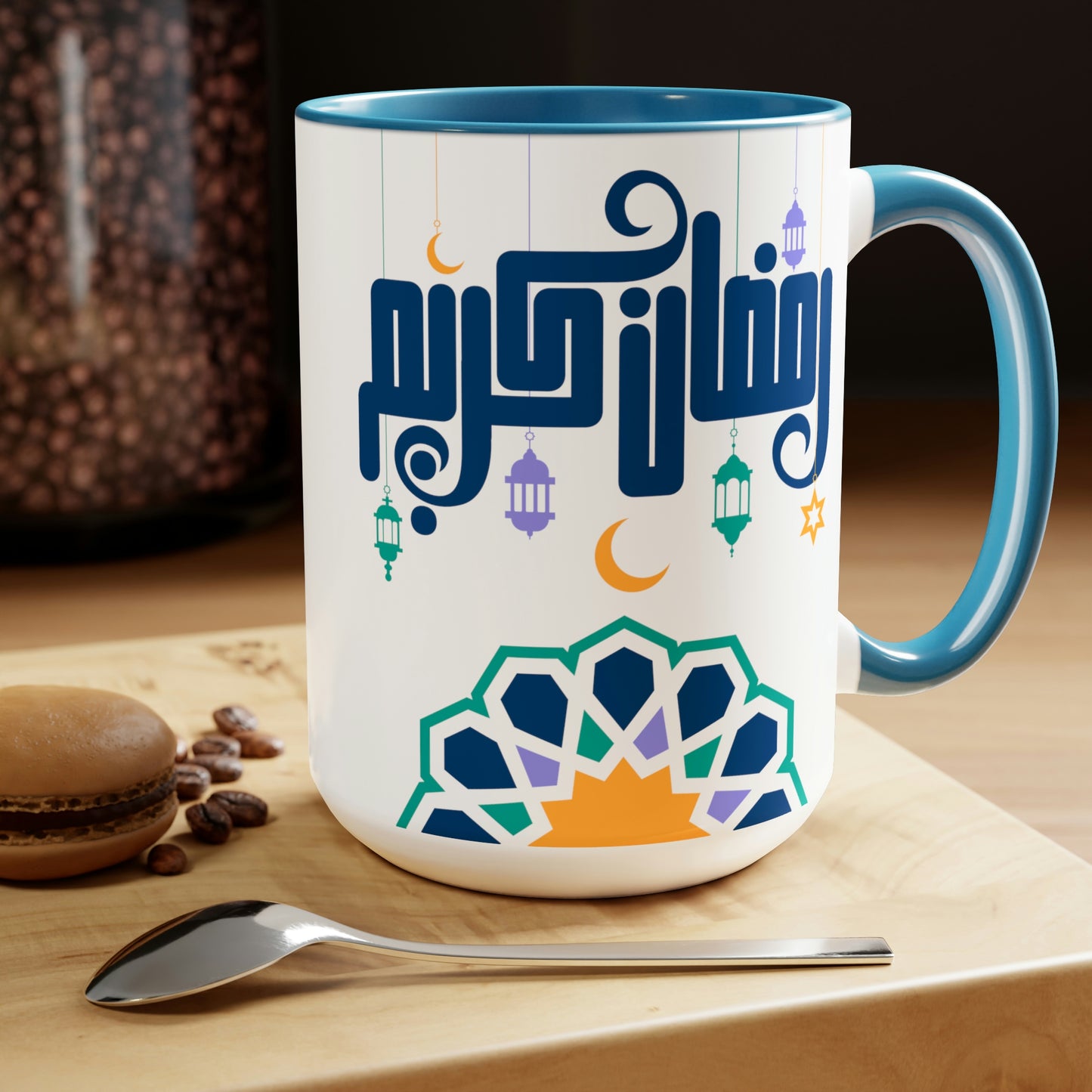 Ramadan Kareem - Two-Tone Coffee Mugs, 15oz