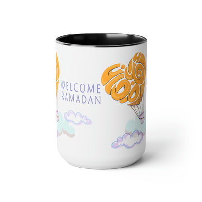 Ramadan Kareem - Two-Tone Coffee Mugs, 15oz