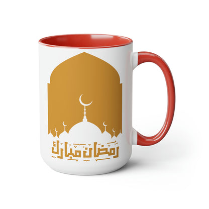 Ramadan Kareem - Two-Tone Coffee Mugs, 15oz