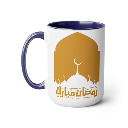 Ramadan Kareem - Two-Tone Coffee Mugs, 15oz