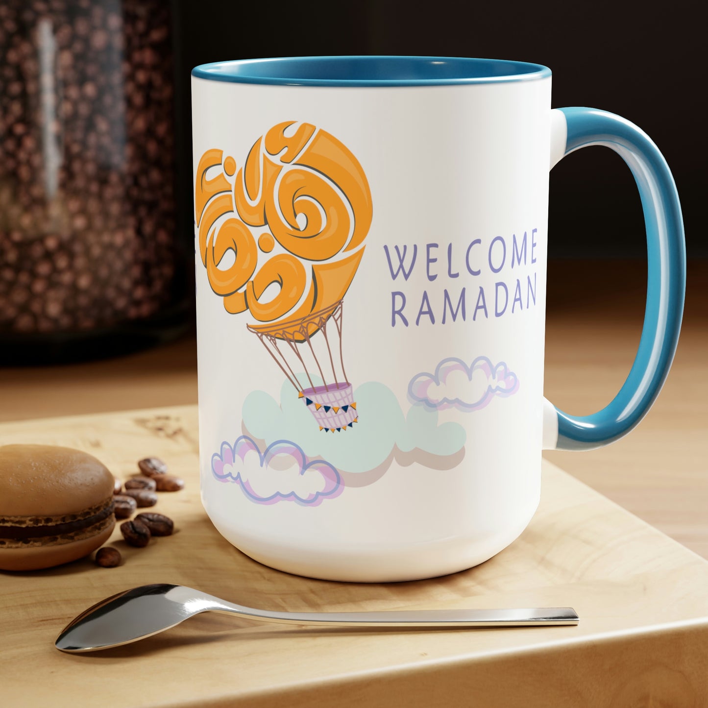 Ramadan Kareem - Two-Tone Coffee Mugs, 15oz