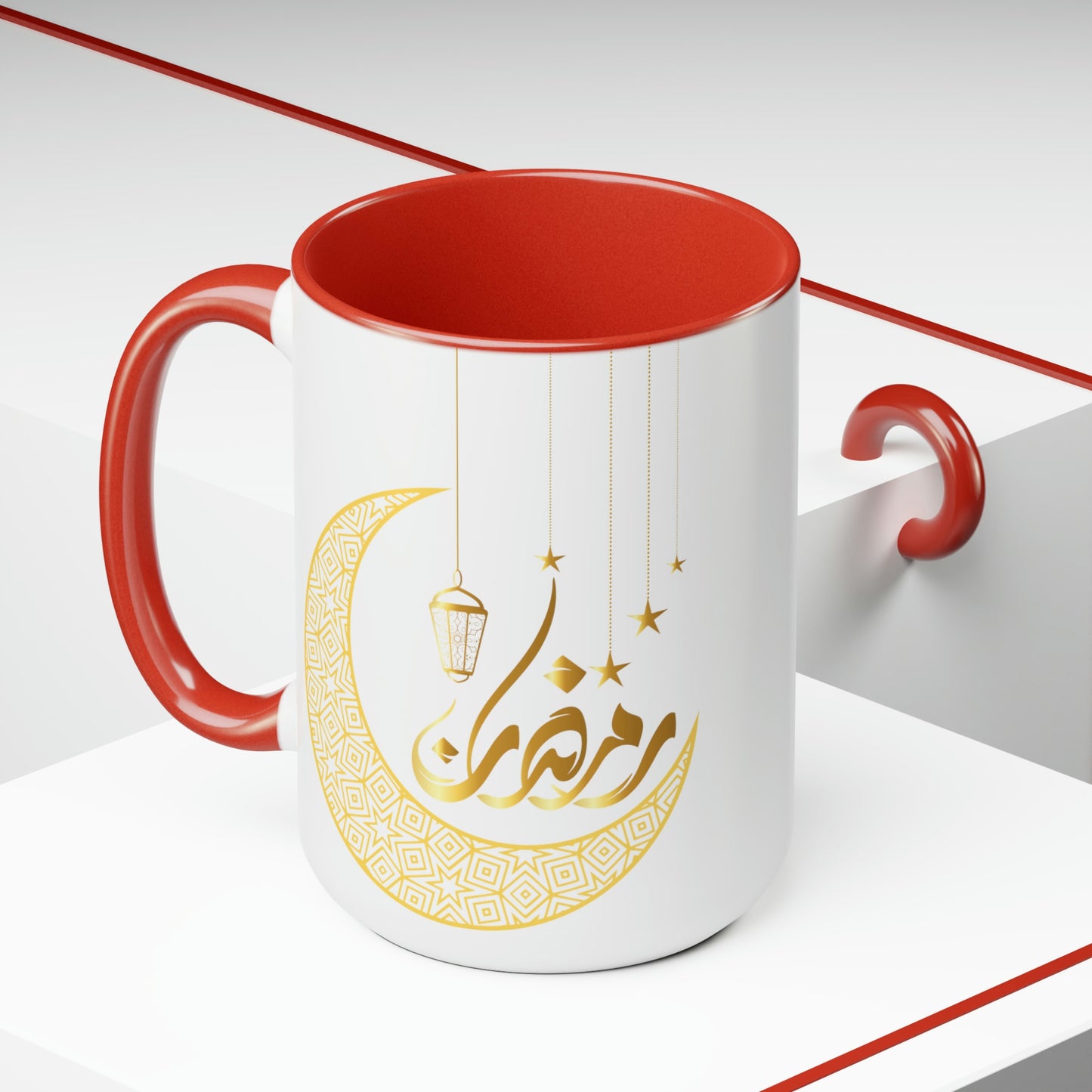 Ramadan Kareem - Two-Tone Coffee Mugs, 15oz