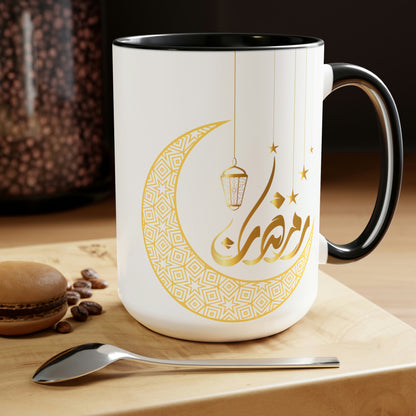 Ramadan Kareem - Two-Tone Coffee Mugs, 15oz