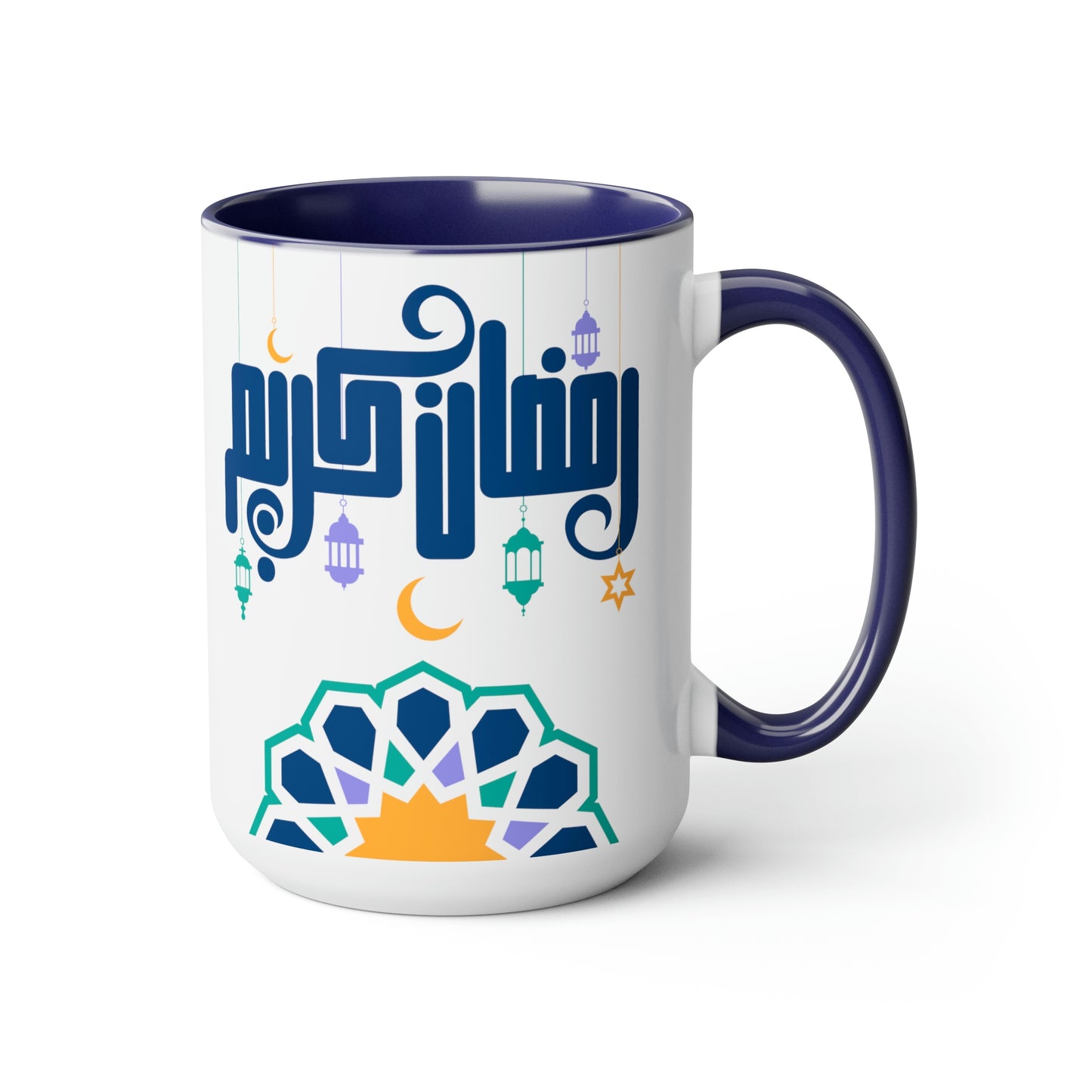 Ramadan Kareem - Two-Tone Coffee Mugs, 15oz