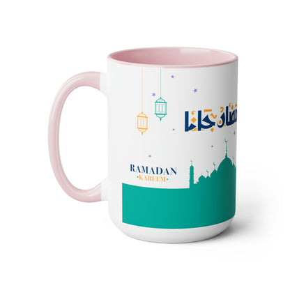 Ramadan Kareem - Two-Tone Coffee Mugs, 15oz