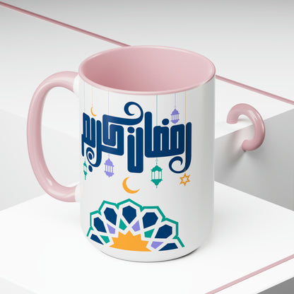 Ramadan Kareem - Two-Tone Coffee Mugs, 15oz