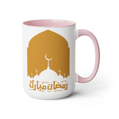 Ramadan Kareem - Two-Tone Coffee Mugs, 15oz