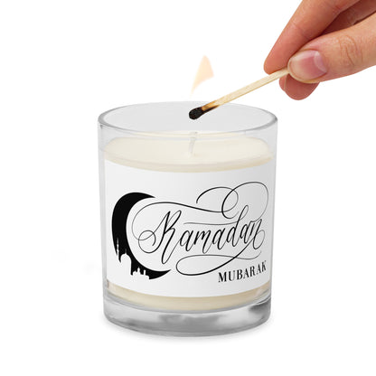 Ramadan Kareem - Glass jar soy wax candle
